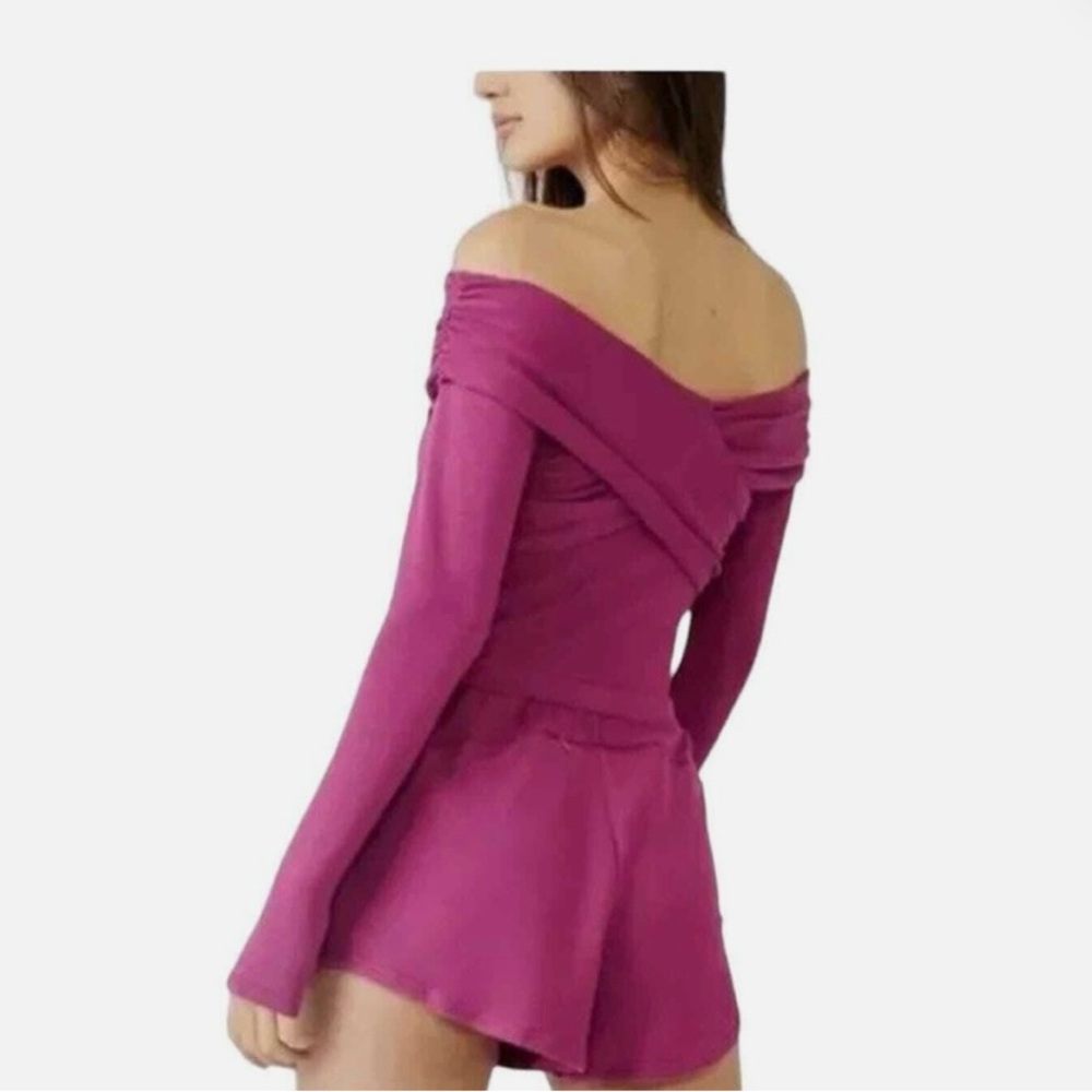 FREE PEOPLE Movement  love spell romper Magenta Romper